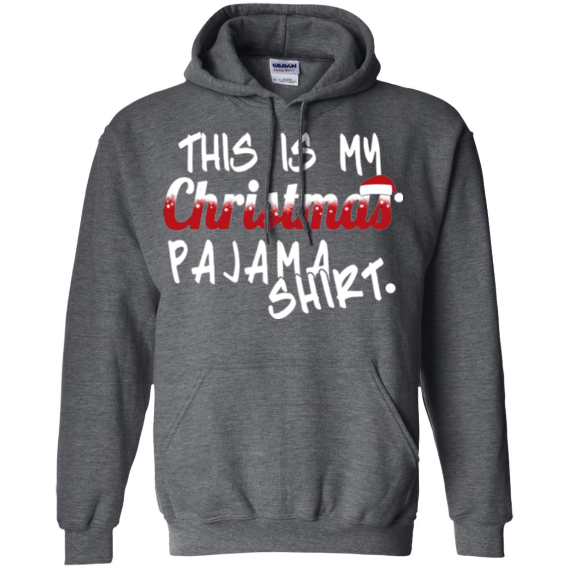 Christmas T-shirt This Is My Christmas Pajama Shirt Dark Heather