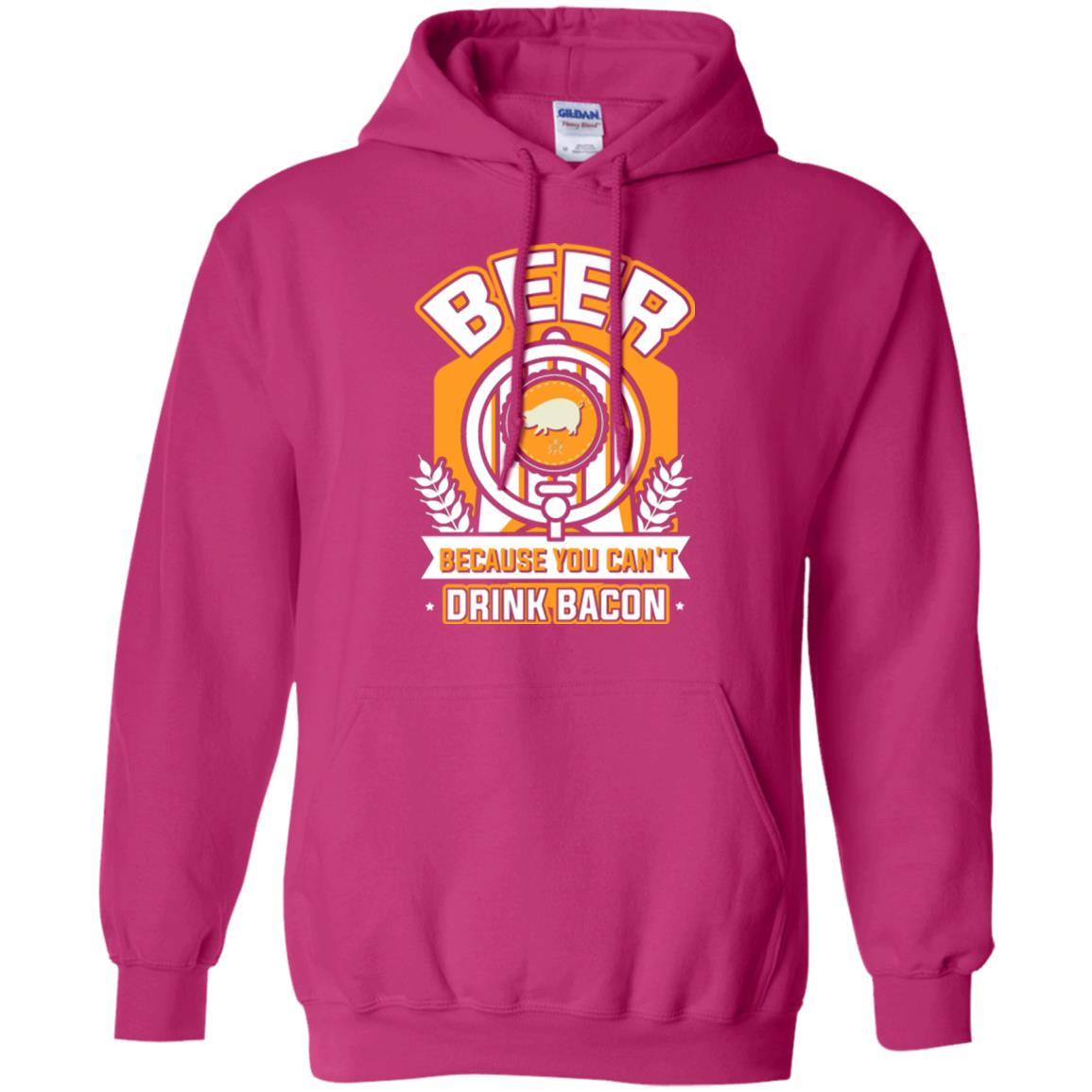 Beer T-shirt Because You Can't Drink Bacon Heliconia