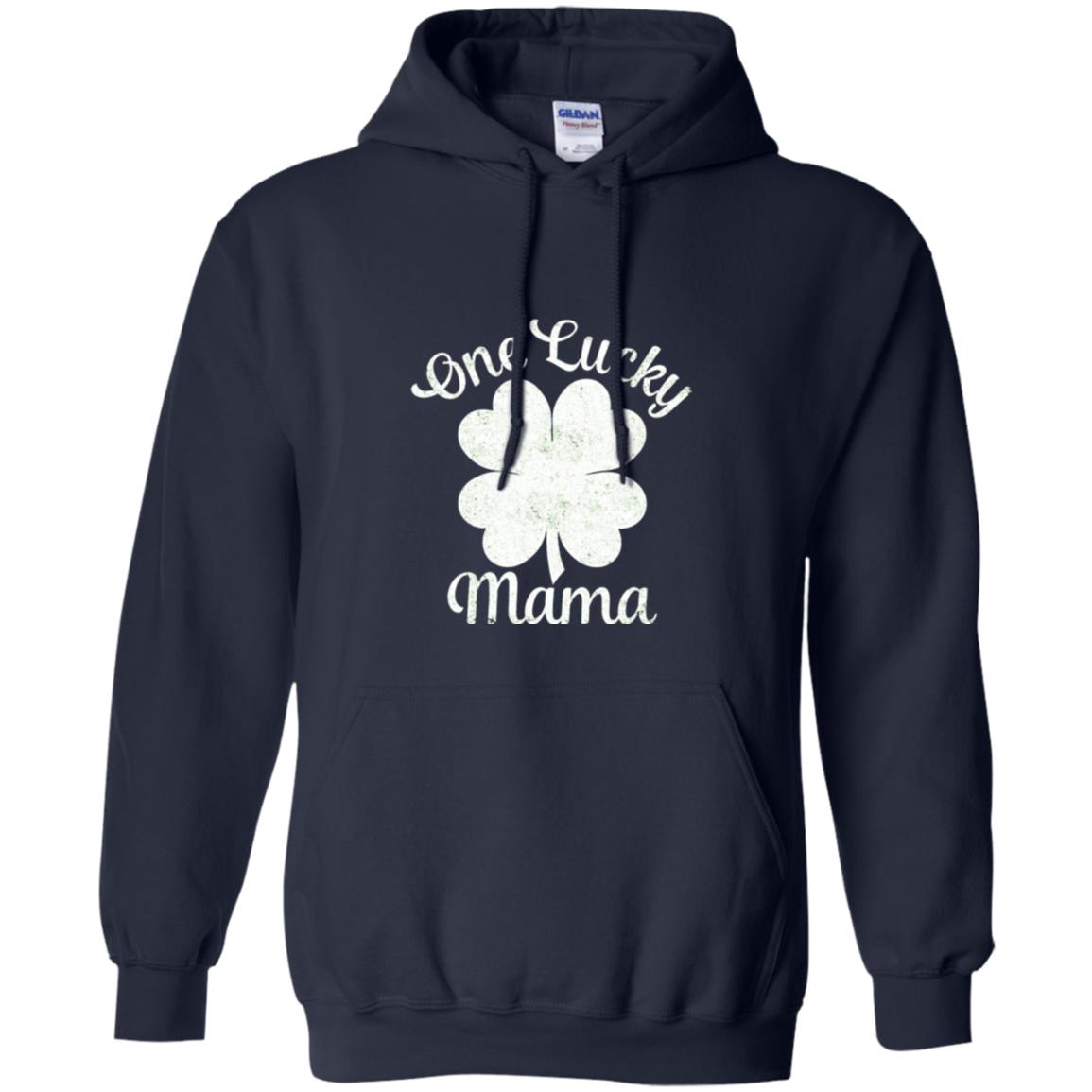 One Lucky Shamrock Mama St. Patrick's Day T-shirt Navy