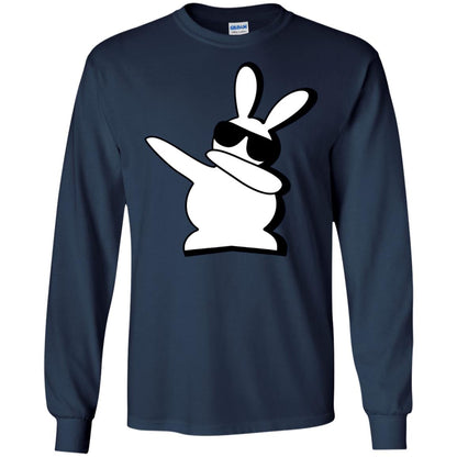 Dabbing Hip Hop Bunny Easter Dab Rabbit Dance T-shirt Navy