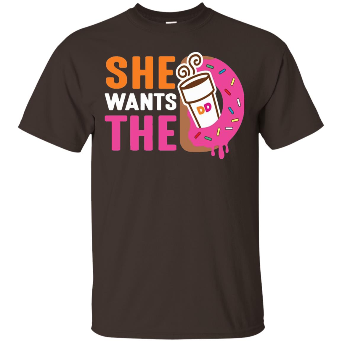 She Wants The D Dunking T-shirt Dark Chocolate