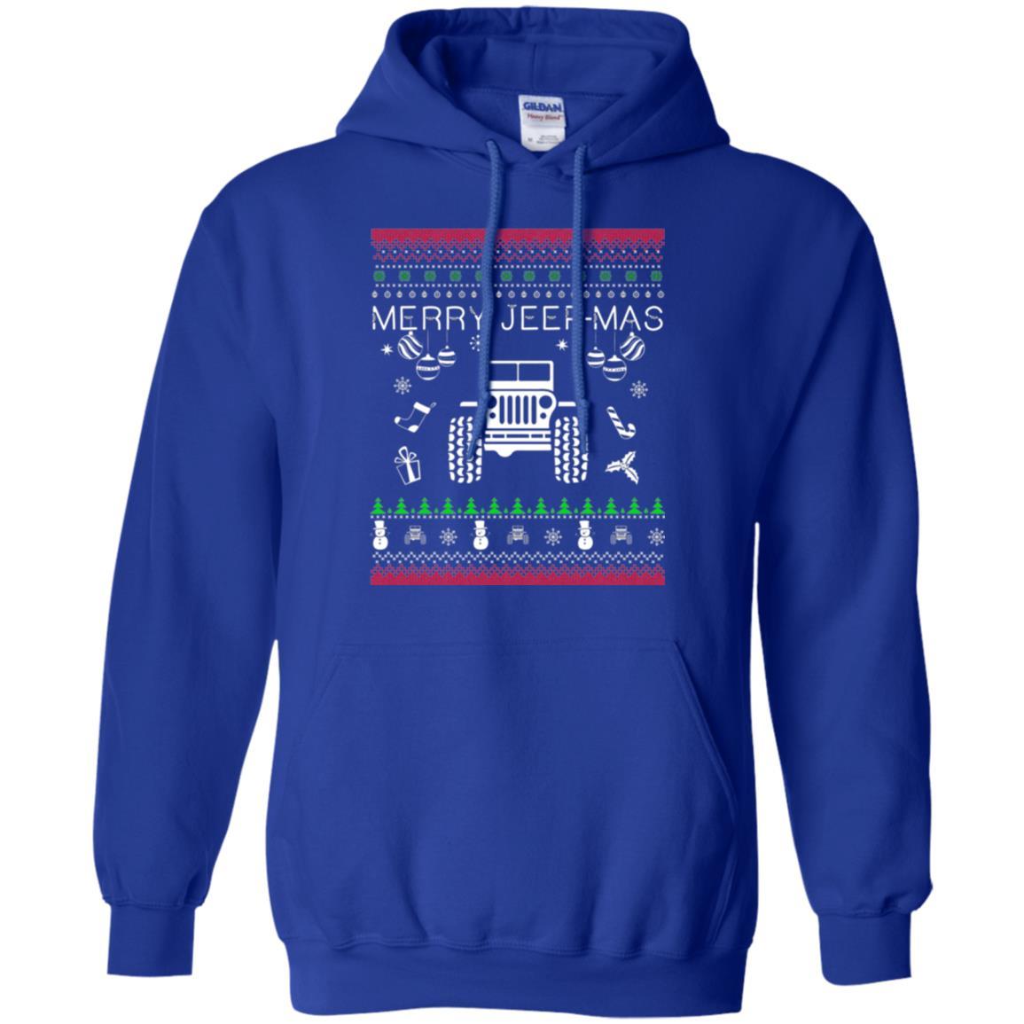 Christmas T-shirt Mery Jeep-mas Jeep Ugly Royal