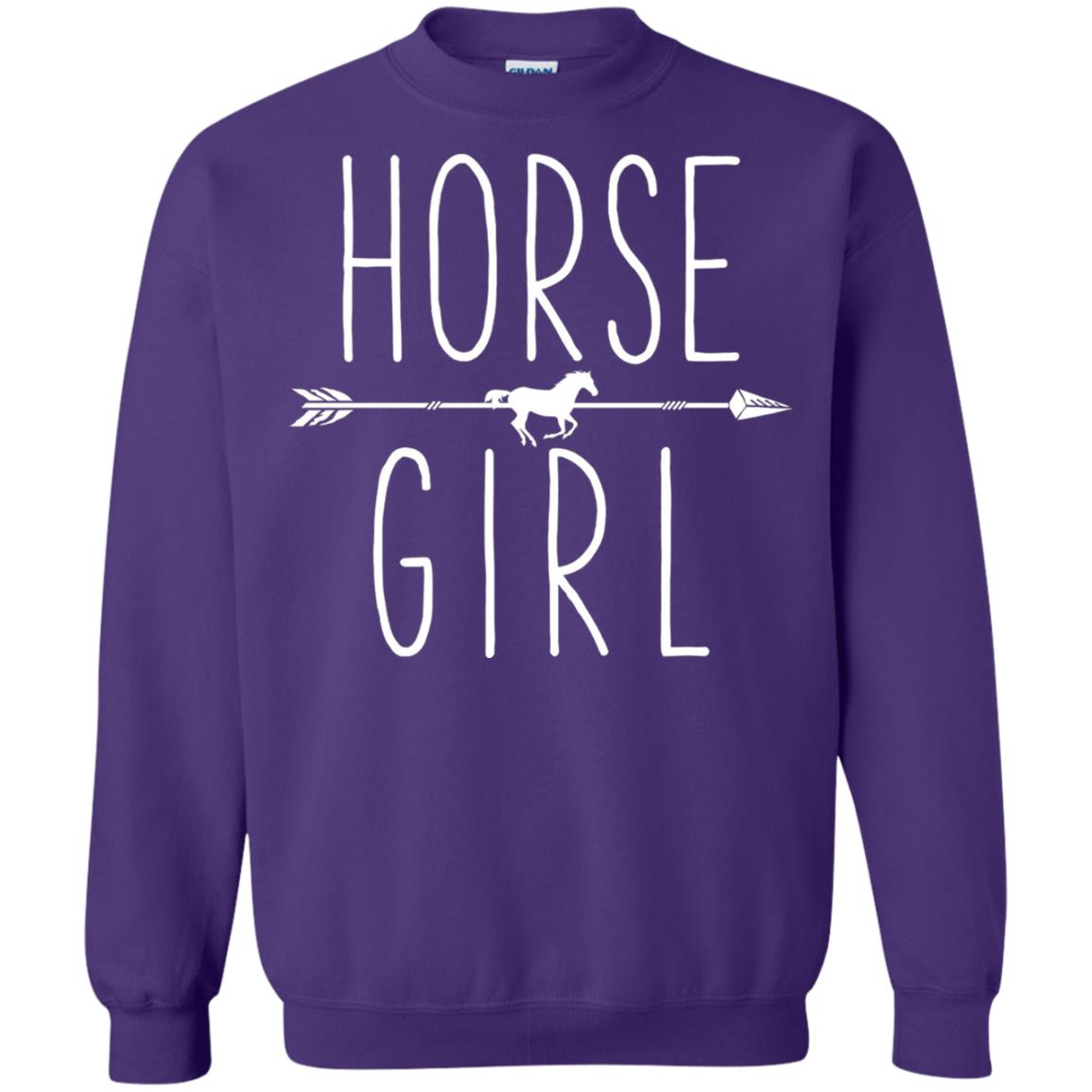 Horse Girl T-shirt I Love My Horses Racing Riding Purple