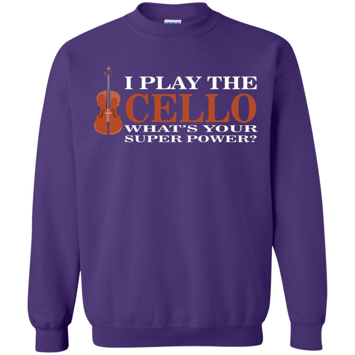 Cello Shirt I Play The Cello Whats Your Super Power Purple