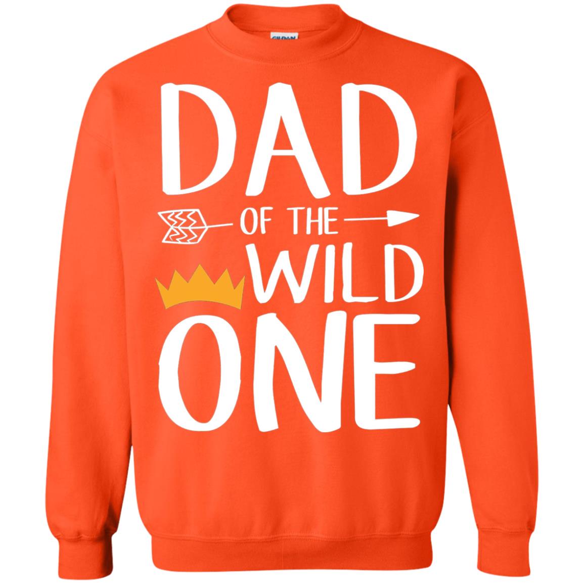 Dad Of The Wild One Thing 1st Birthday Shirt Orange