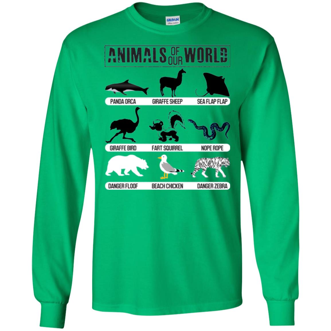 Save Animals Of Our World T-shirt Irish Green
