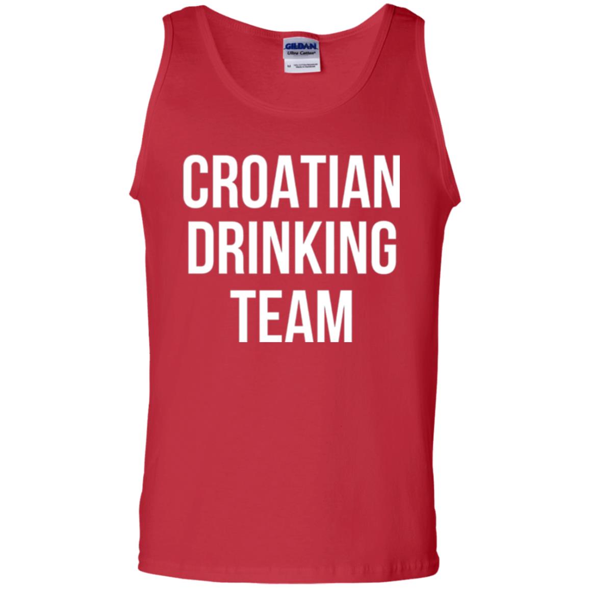 Croatian Drinking Team Drinking T-shirt Red