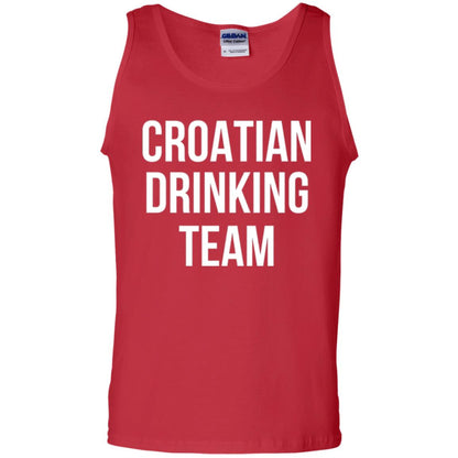 Croatian Drinking Team Drinking T-shirt Red