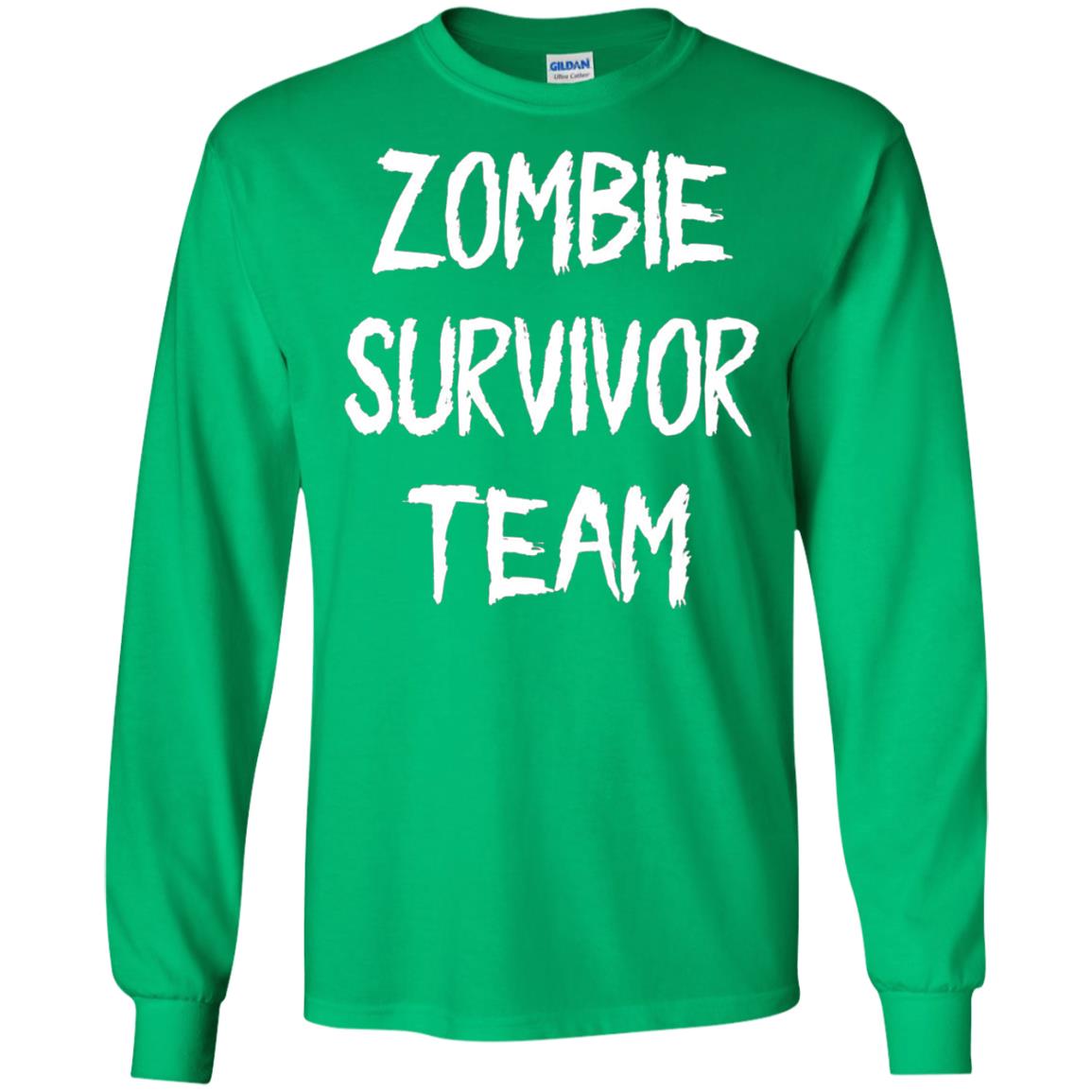 Zombie Lover T-shirt Zombie Survivor Team Irish Green