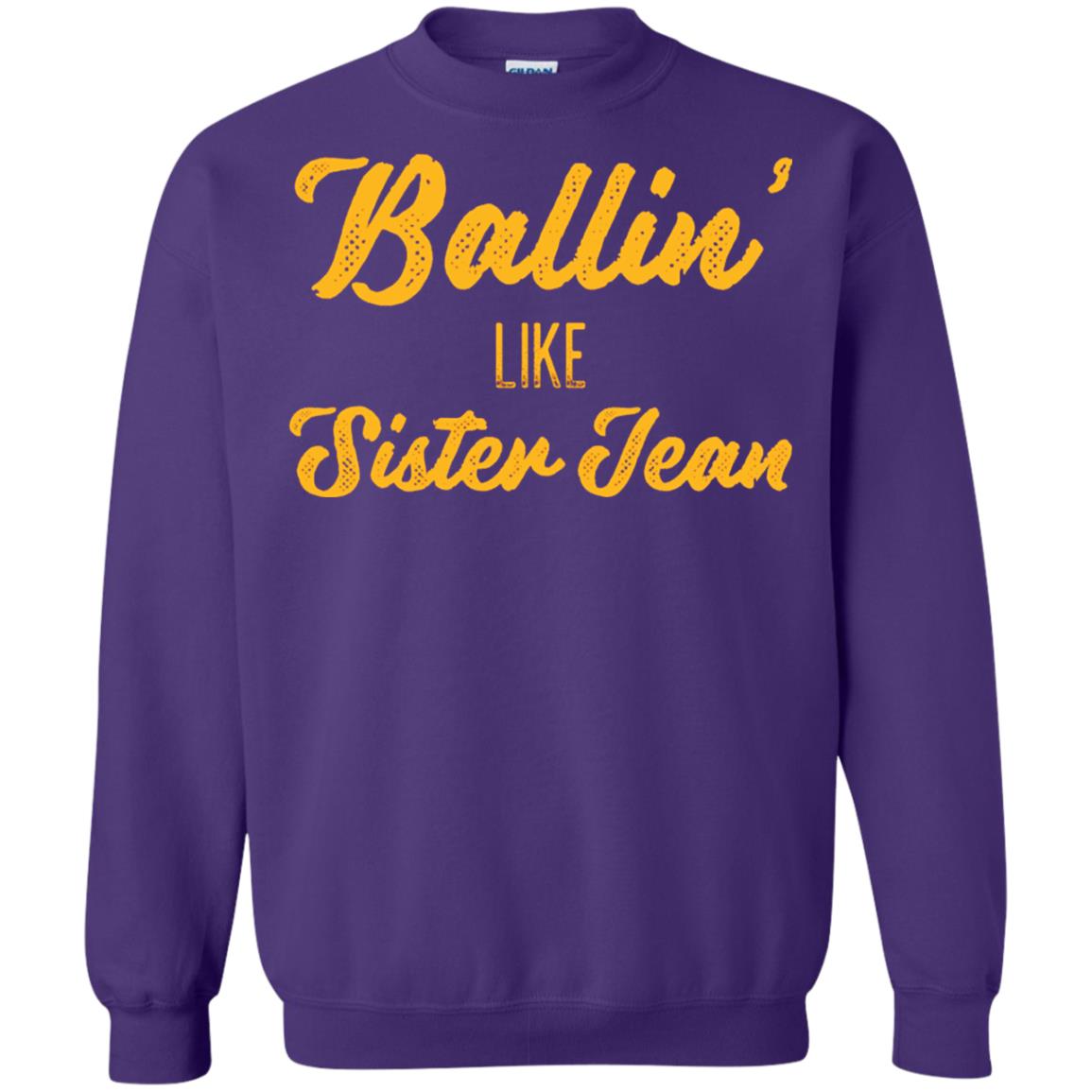 Ballin Like Sister Jean College Basketball Ramblers T-shirt Purple