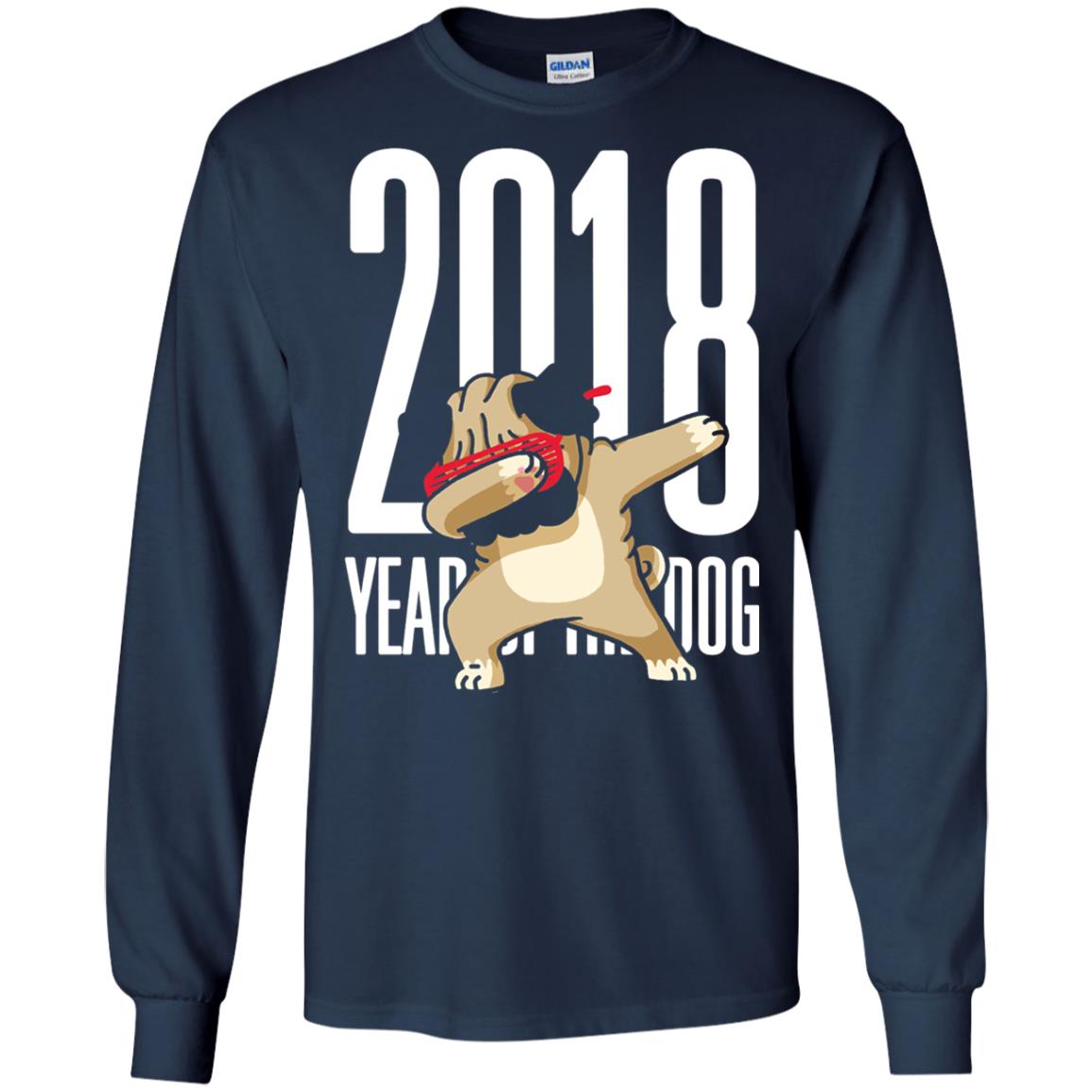 Dog Lover T-shirt 2018 Year Of The Dog Navy