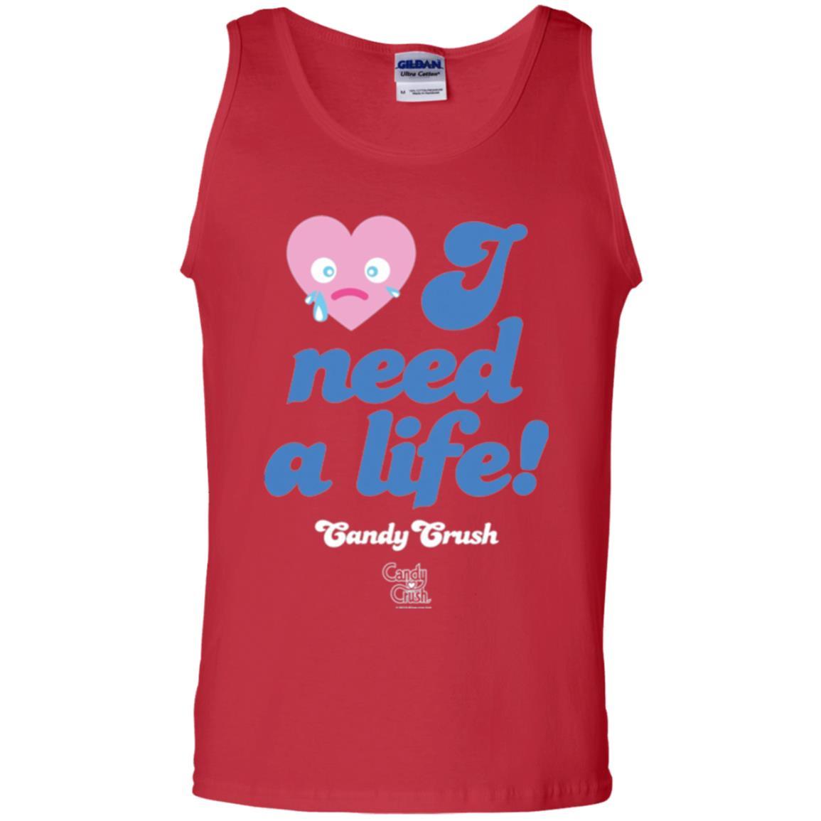 Gamer T-shirt I Need A Life T-shirt Red