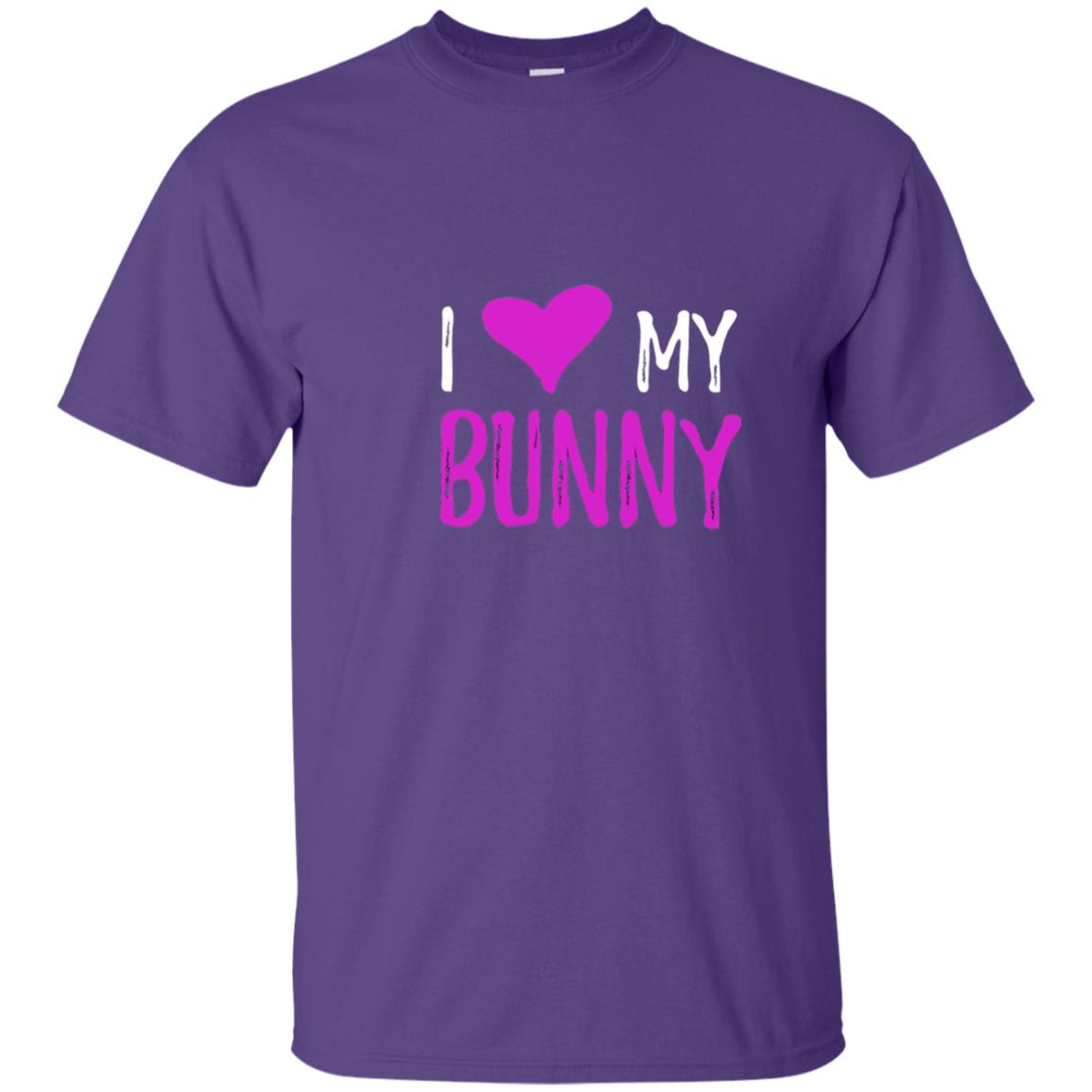 Bunny Rabbit Mom Shirt I Love My Bunny Purple