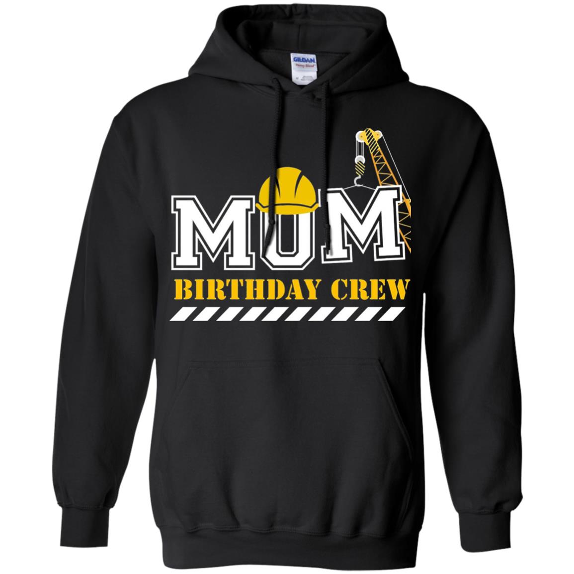 Mom Birthday Crew Mommy T-shirt Black