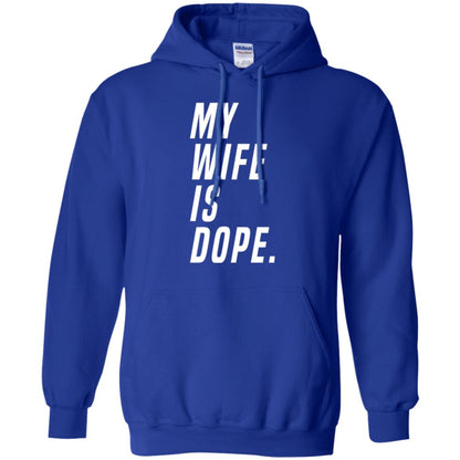 Husband T-shirt My Wife Is Dope Funny Valentine_s Day Gift Royal
