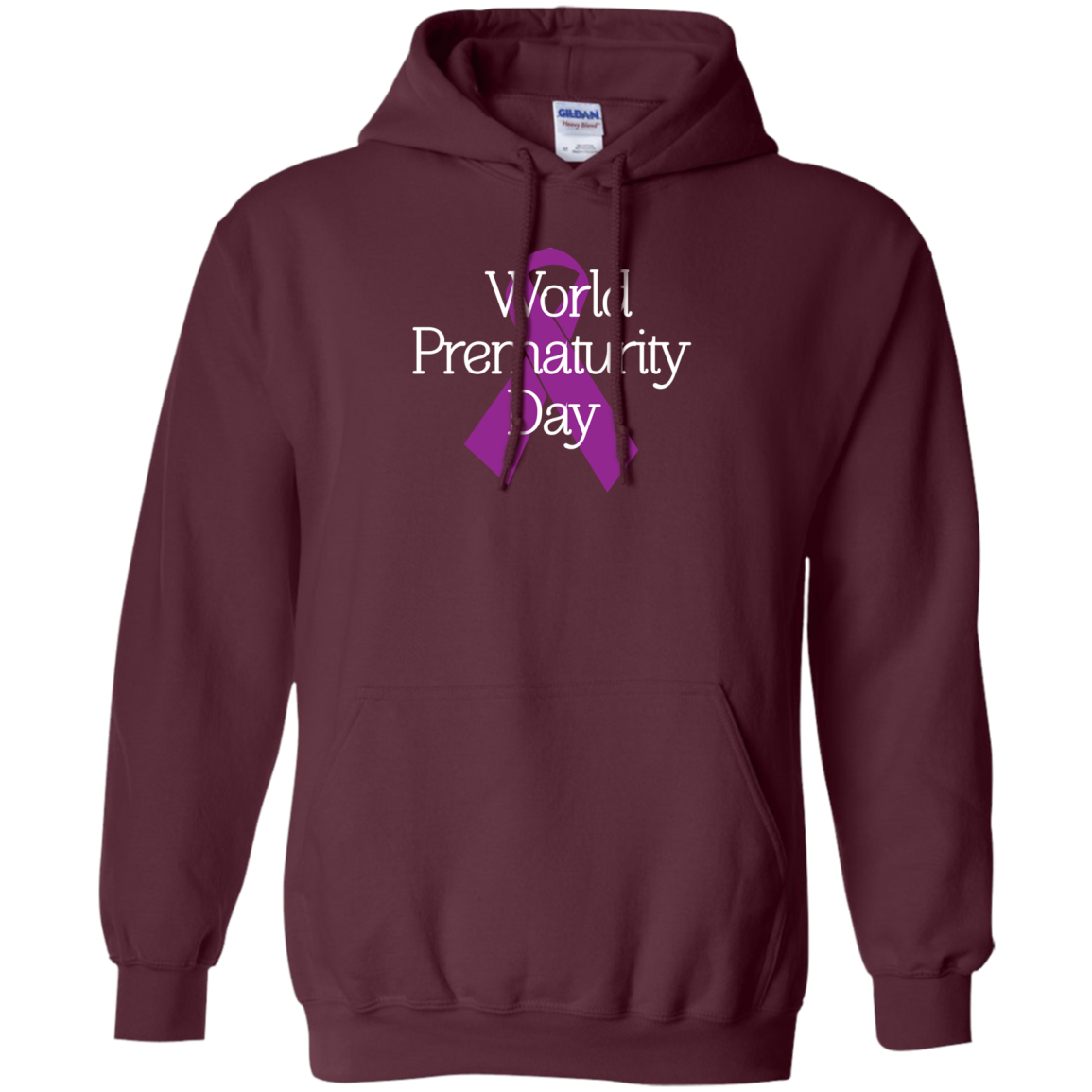Cancer Awareness T-shirt World Prematurity Day T-shirt Maroon