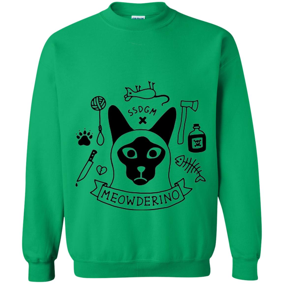 Meowderino T-shirt True Crime Cat Irish Green