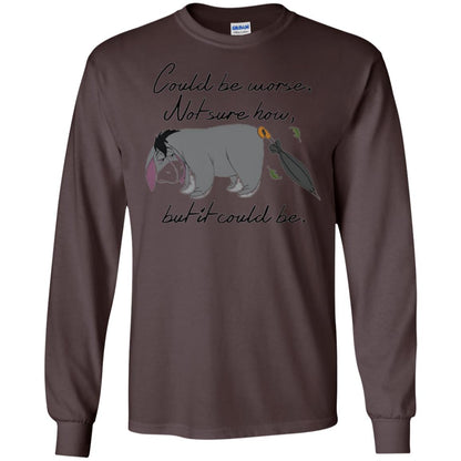 Cartoon T-shirt Could Be Worse Not Sure How But It Could Be Dark Chocolate