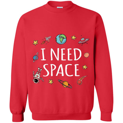 Funny I Need Space T-shirt Red
