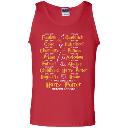 We Are The Harry Potter Generation Movie Fan T-shirt Red