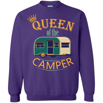 Queen Of The Camper Camping Lover Shirt Purple