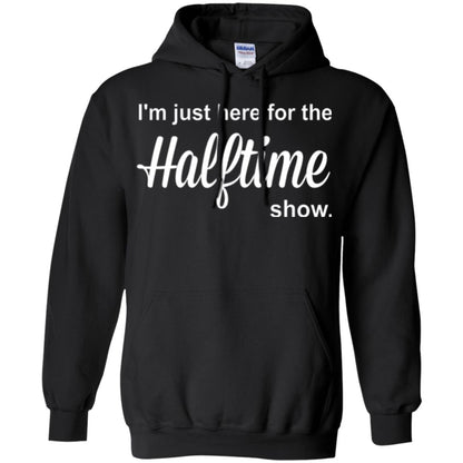 Marching Band T-shirt I_m Just Here For The Halftime Show Black
