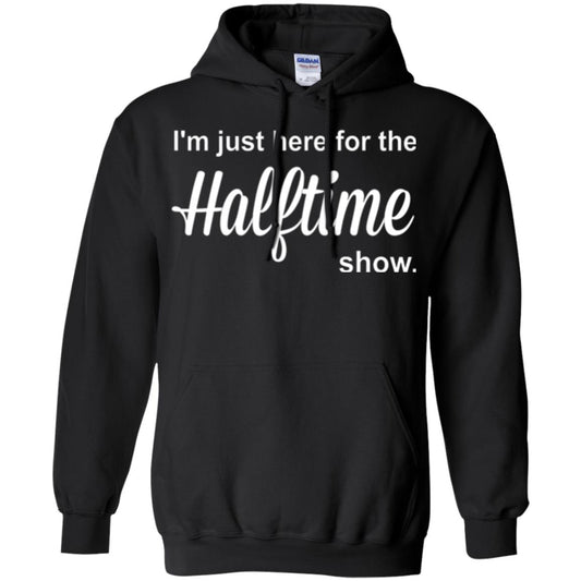 Marching Band T-shirt I_m Just Here For The Halftime Show Black