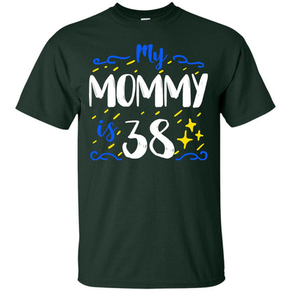 My Mommy Is 38 38th Birthday Mommy Shirt For Sons Or Daughters Forest