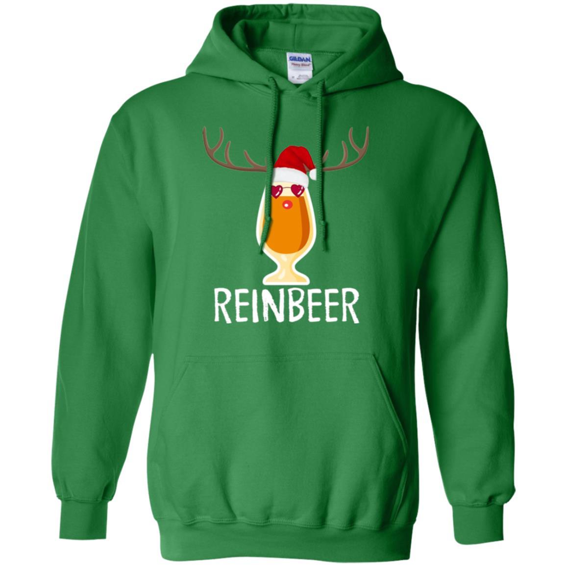 Beer Lover T-shirt Reinbeer Mery Christmas Irish Green