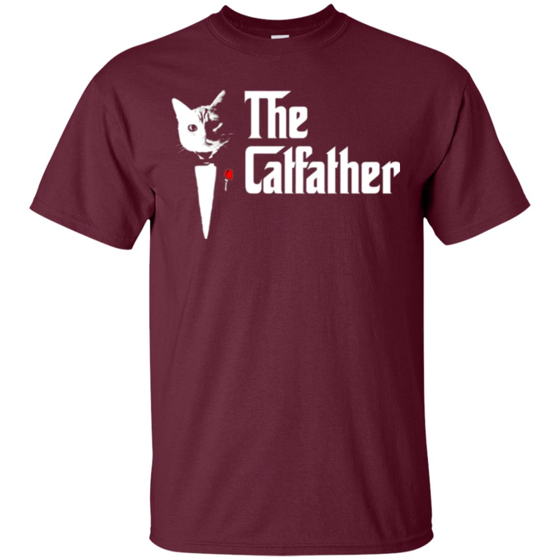 Daddy T-shirt The Catfather Maroon