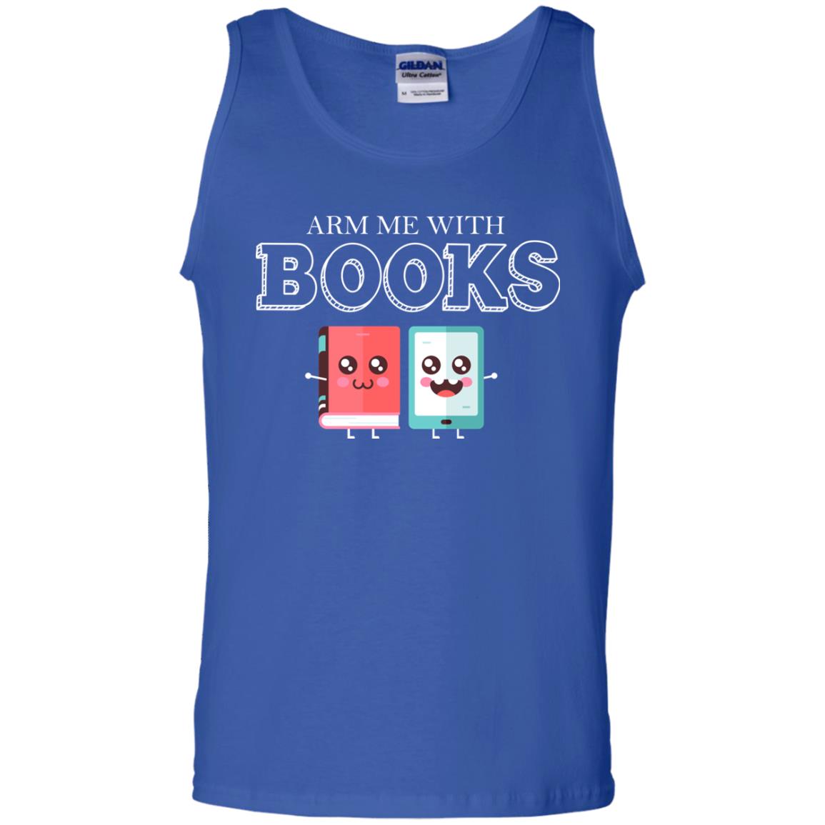 Arm Me With Books Gun Control T-shirt Royal