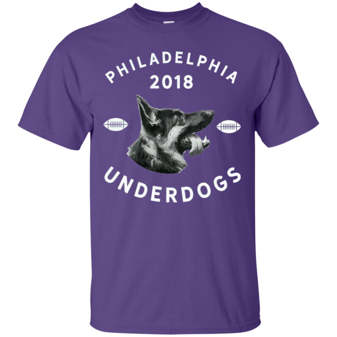 Dog Lover T-shirt Philly Philadelphia Underdogs 2018 Game Day Purple