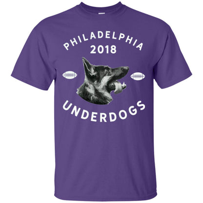 Dog Lover T-shirt Philly Philadelphia Underdogs 2018 Game Day Purple