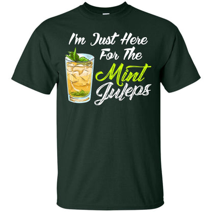 Im Just Here For The Mint Juleps Funny Kentucky Shirt Forest