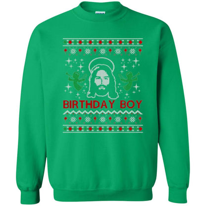 Christmas T-shirt Jesus Birthday Boy Ugly Christmas Sweater Irish Green