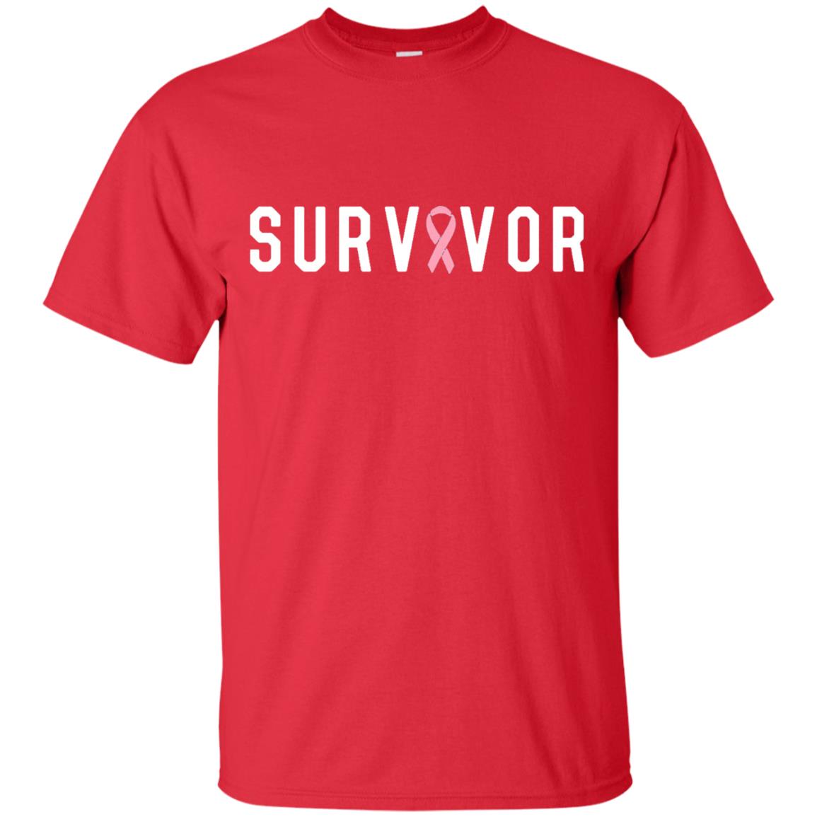 Breast Cancer Survivor We Did It T-shirt Pink Ribbon Red