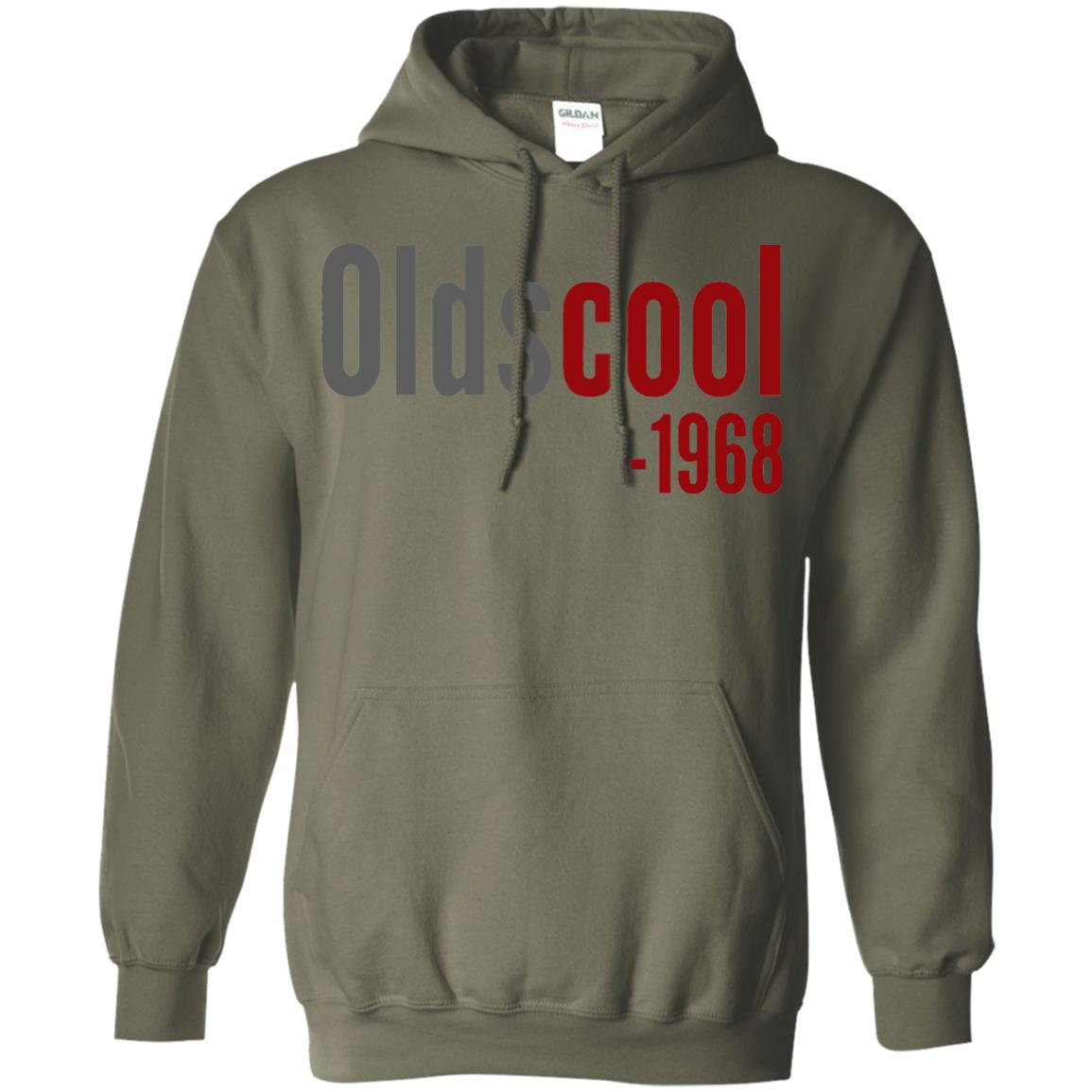 Oldscool 1968 Funny Old School 50th Birthday Gift T-shirt Military Green