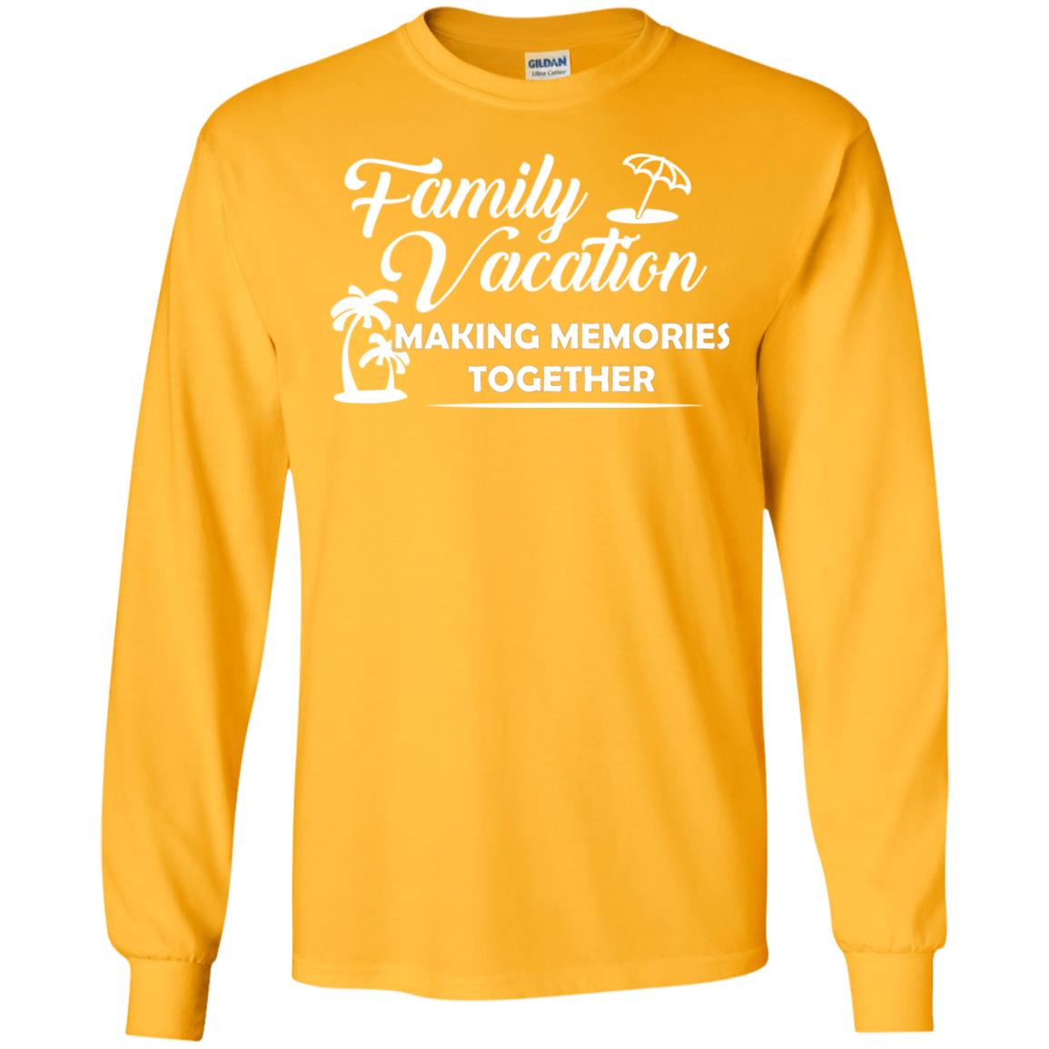 Family Vacation Making Memories Together Gold