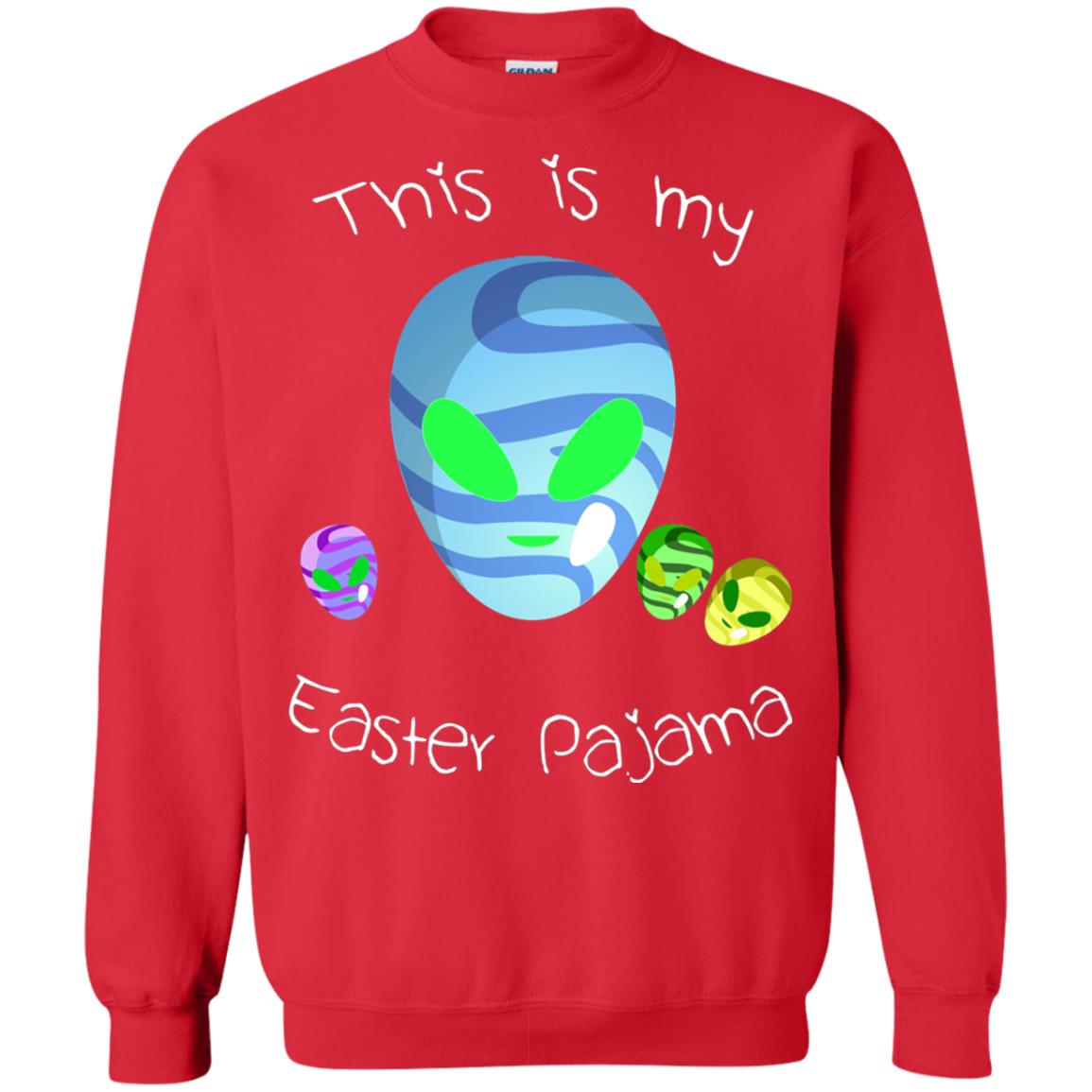 Easter Pajama Alien Shirt Red