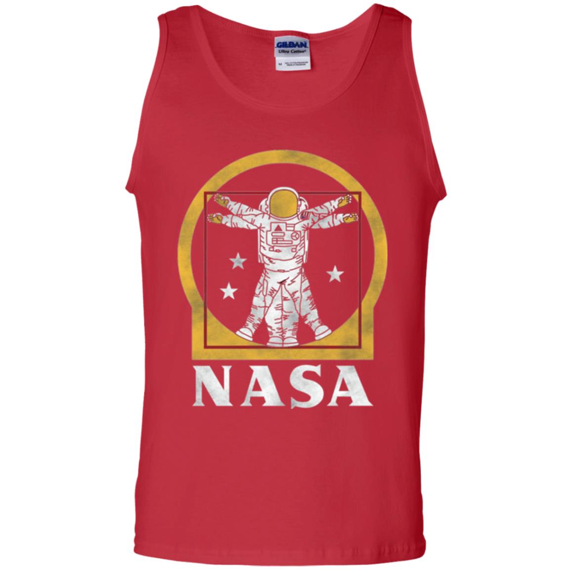 Vitruvian Astronaut T-shirt Red