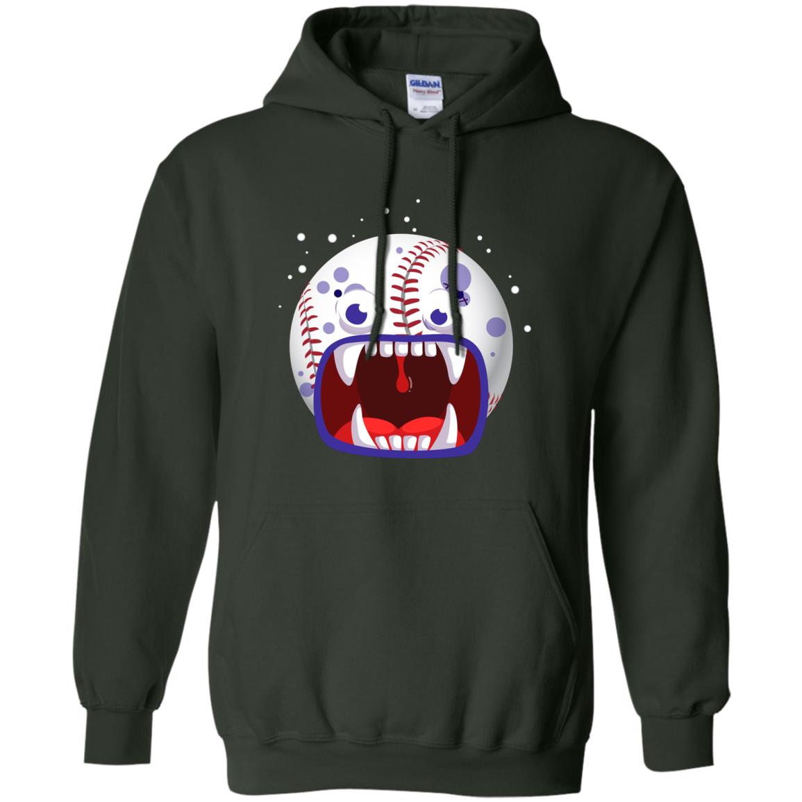 Baseball Halloween Shirt Forest Green
