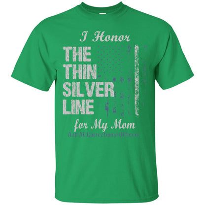 I Hornor The Thin Silver Line For My Mom And All Correctional Officers Shirt Irish Green