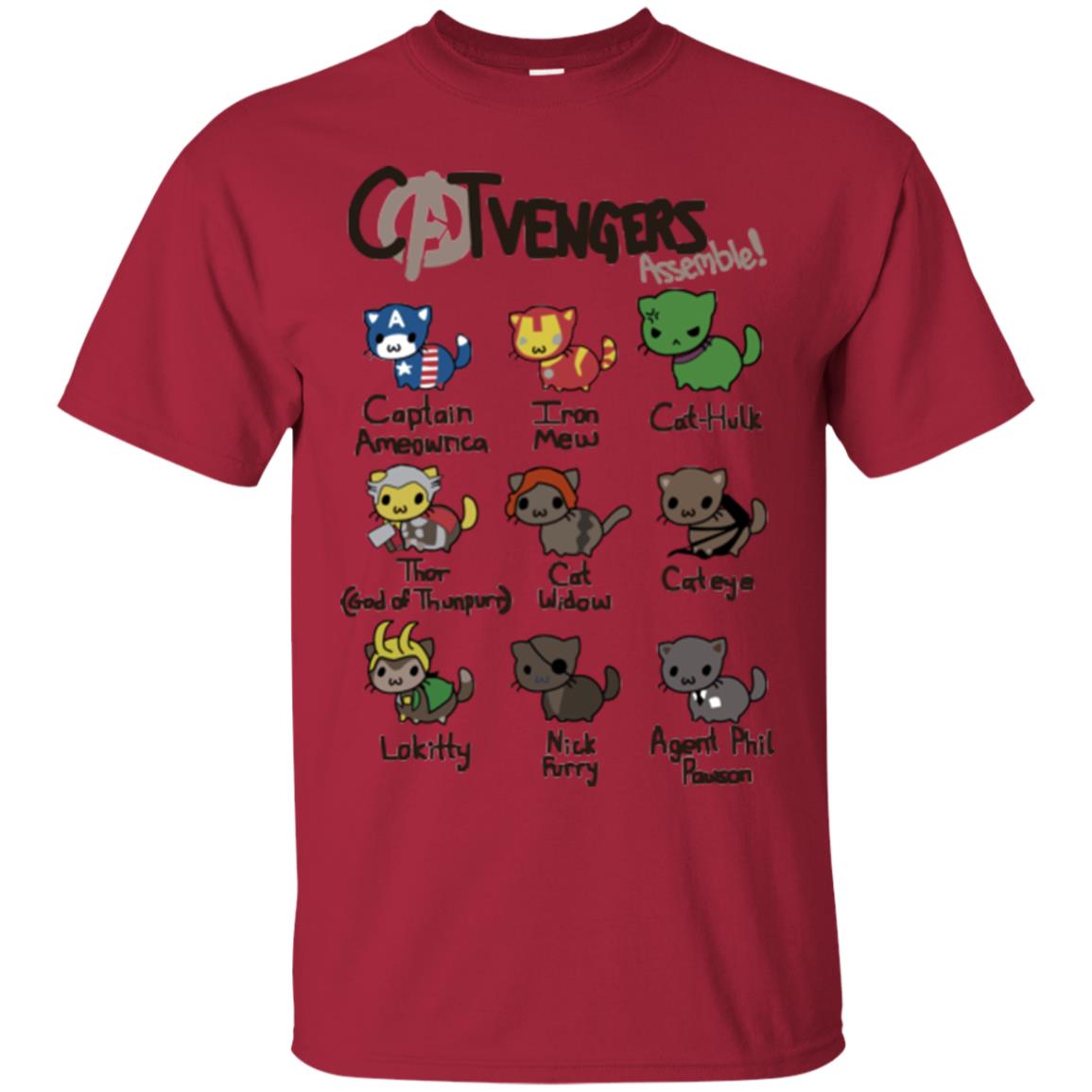 Catvengers Cat Lover Shirt Cardinal