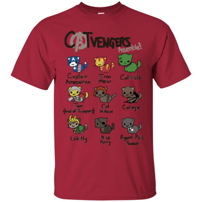 Catvengers Cat Lover Shirt Cardinal