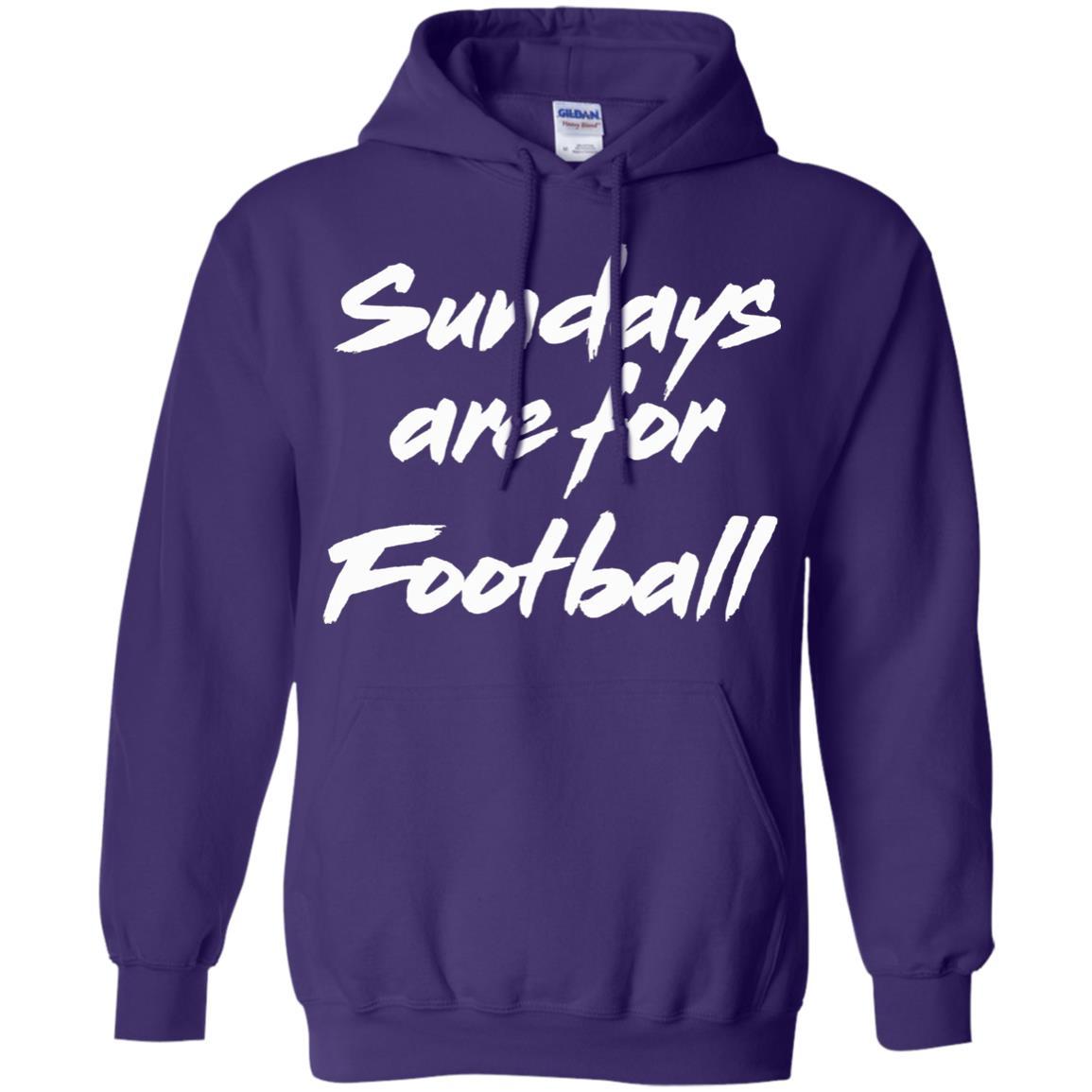 Football Lover T-shirt Sundays Are For Football Purple