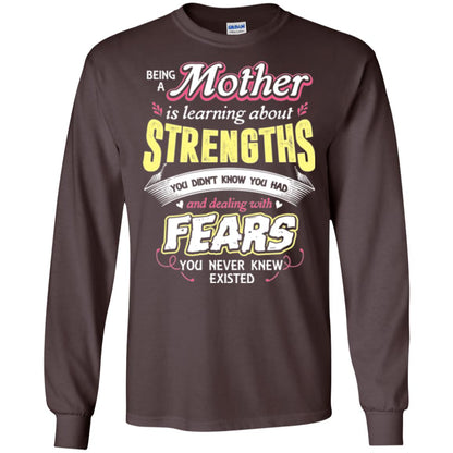 Being A Mom Means Mommy T-shirt Dark Chocolate