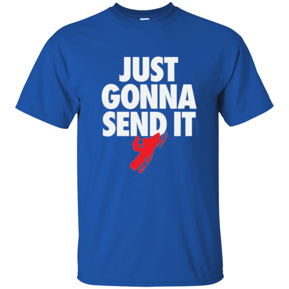 Snowmobile T-shirt Just Gonna Send It T-shirt Royal