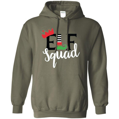 Christmas T-shirt Elf Squad Military Green