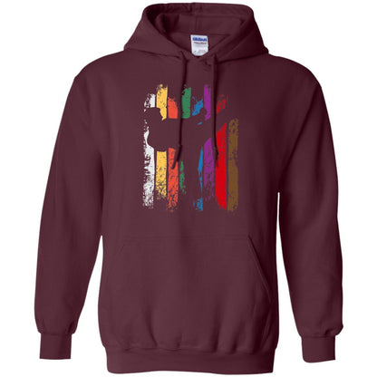 Karate Belt Colors Silhouette T-shirt Maroon