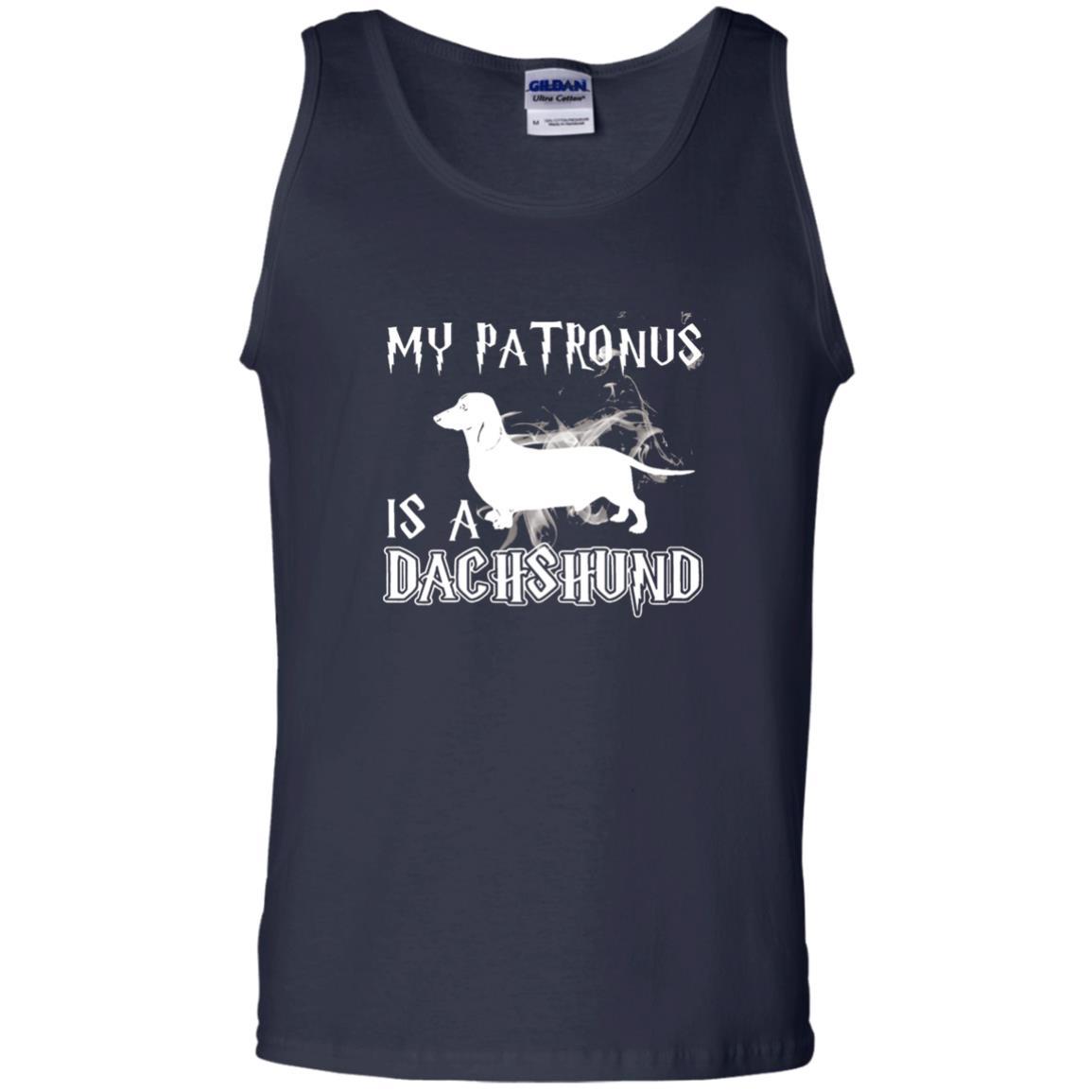 Dachshund Lover T-shirt My Patronus Is A Dachshund Navy